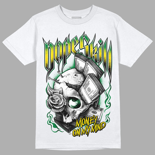 Dunk Low Reverse Brazil DopeSkill T-Shirt Money On My Mind Graphic - White