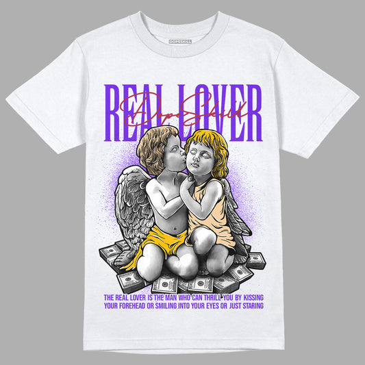 Afrobeats 7s SE DopeSkill T-Shirt Real Lover Graphic - White