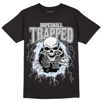 Black Metallic Chrome 6s DopeSkill T-Shirt Trapped Halloween Graphic - Black