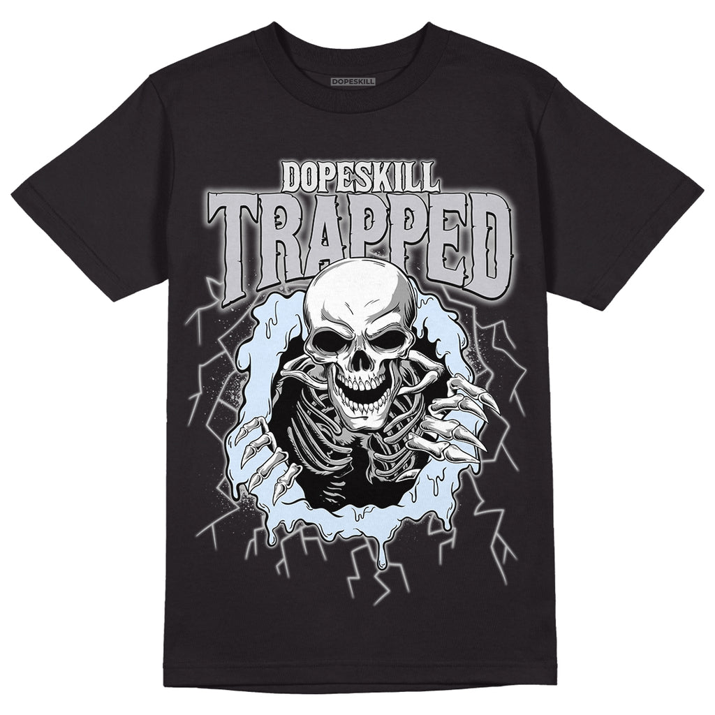 Black Metallic Chrome 6s DopeSkill T-Shirt Trapped Halloween Graphic - Black