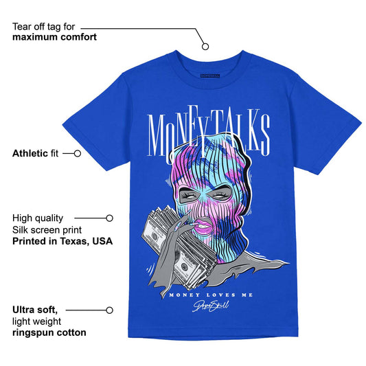 Hyper Royal 12s DopeSkill Hyper Royal T-shirt Money Talks Graphic