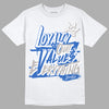 True Blue 1s DopeSkill T-Shirt LOVE Graphic - White