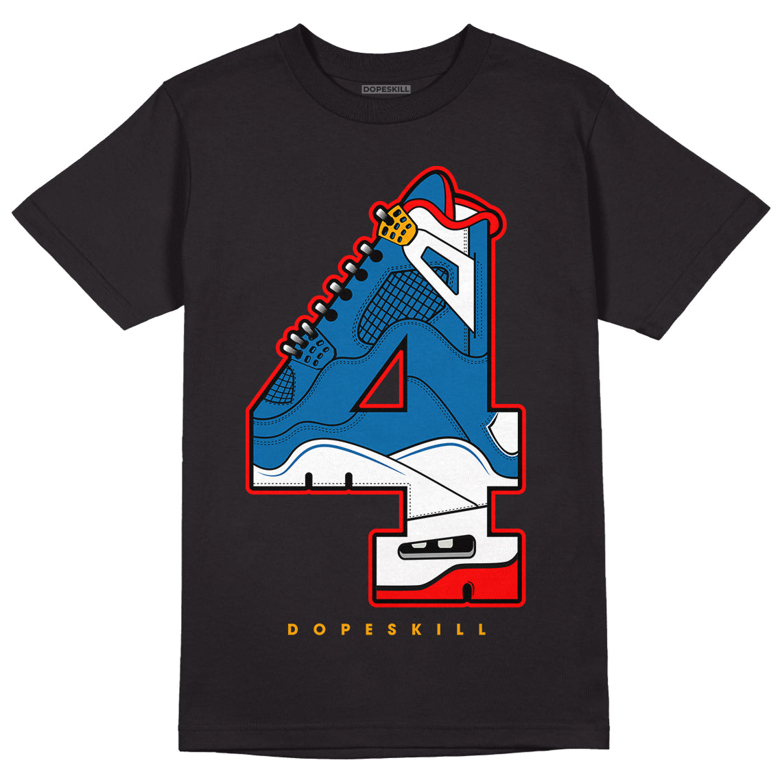 Messy Room 4s DopeSkill T-Shirt No.4 Graphic - Black