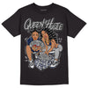 Midnight Navy 4s DopeSkill T-Shirt Queen Of Hustle Graphic - Black