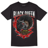 Fire Red 3s DopeSkill T-Shirt New Black Queen Graphic - Black