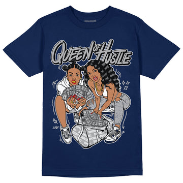 Midnight Navy 4s DopeSkill Midnight Navy T-shirt Queen Of Hustle Graphic