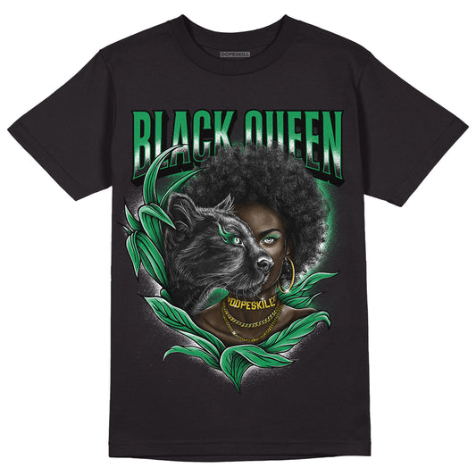 Jordan 1 Low Lucky Green DopeSkill T-Shirt New Black Queen Graphic Streetwear - Black