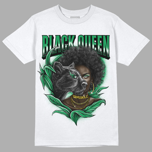 Jordan 1 Low Lucky Green DopeSkill T-Shirt New Black Queen Graphic Streetwear - White