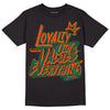Dunk Low Team Dark Green Orange DopeSkill T-Shirt LOVE Graphic - Black