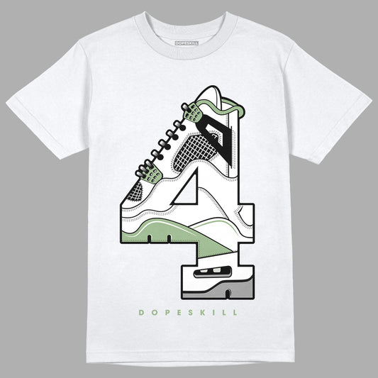 Seafoam 4s DopeSkill T-Shirt No.4 Graphic - White