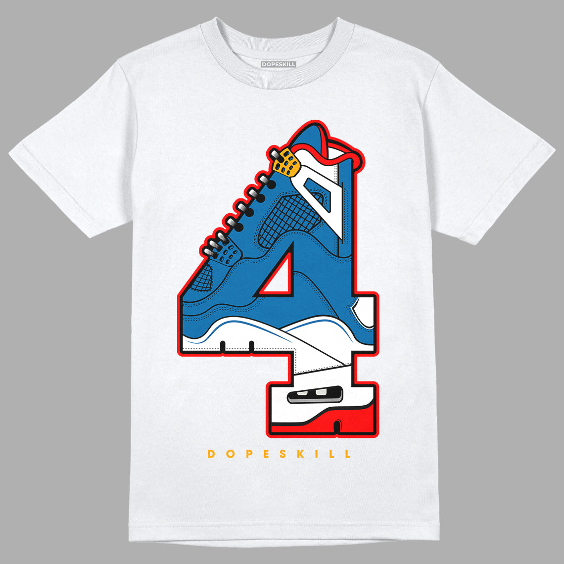 Messy Room 4s DopeSkill T-Shirt No.4 Graphic - White