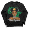 Nike SB x Jordan 4 “Pine Green” DopeSkill Long Sleeve T-Shirt Black Queen Graphic Streetwear - Black