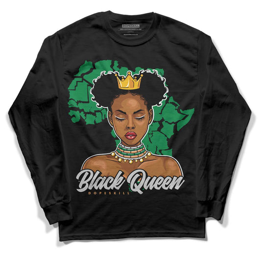 Nike SB x Jordan 4 “Pine Green” DopeSkill Long Sleeve T-Shirt Black Queen Graphic Streetwear - Black