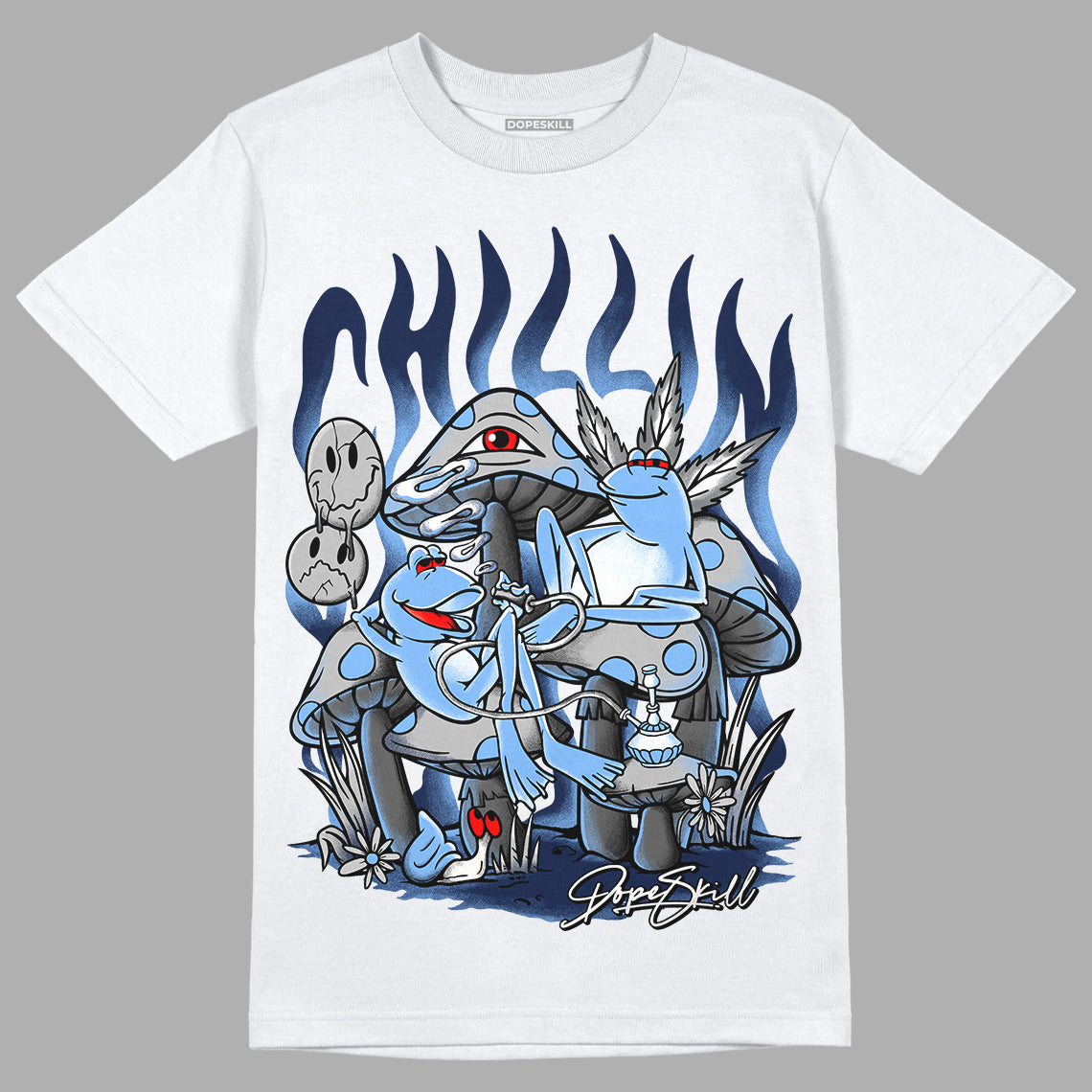 Georgetown 6s DopeSkill T-Shirt Chillin Graphic - White