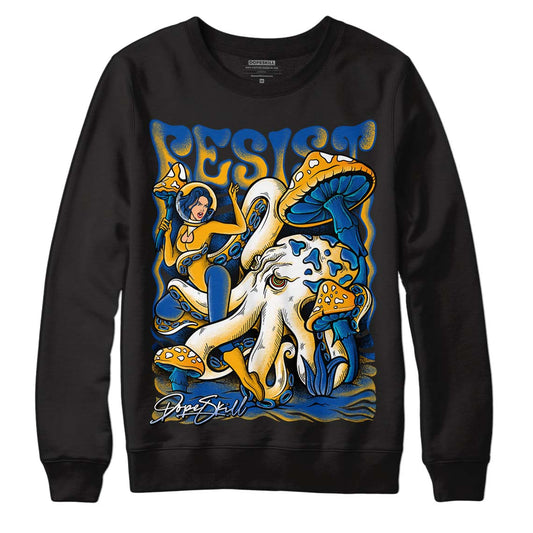 Dunk Blue Jay and University Gold DopeSkill Sweatshirt Resist Graphic Streetwear - Black