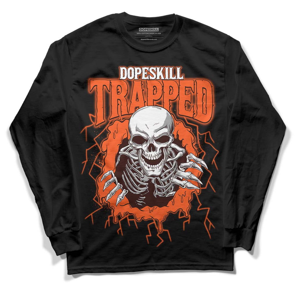 Starfish 1s DopeSkill Long Sleeve T-Shirt Trapped Halloween Graphic - Black