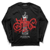 Jordan 1 High 85 Black White DopeSkill Long Sleeve T-Shirt King Chess Graphic Streetwear - black