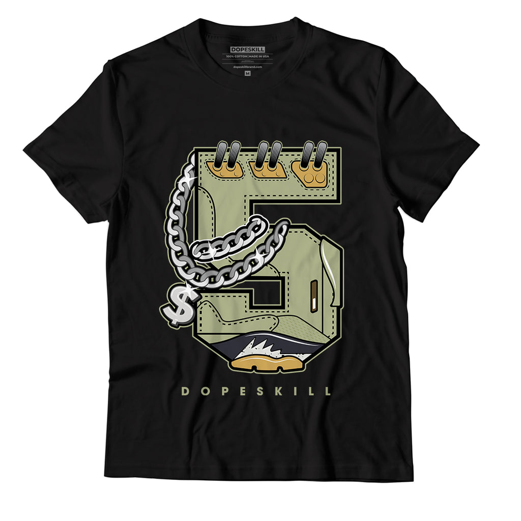 Jordan 5 Jade Horizon DopeSkill T-Shirt No.5 Graphic - Black