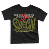 Travis Scott x Jordan 1 Low OG “Olive” DopeSkill Toddler Kids T-shirt Queen Graphic Streetwear -0 Black