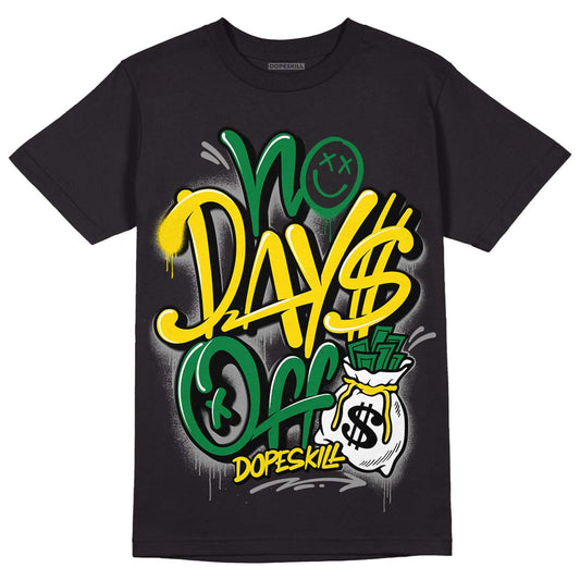 Dunk Low Reverse Brazil DopeSkill T-Shirt No Days Off Graphic - Black