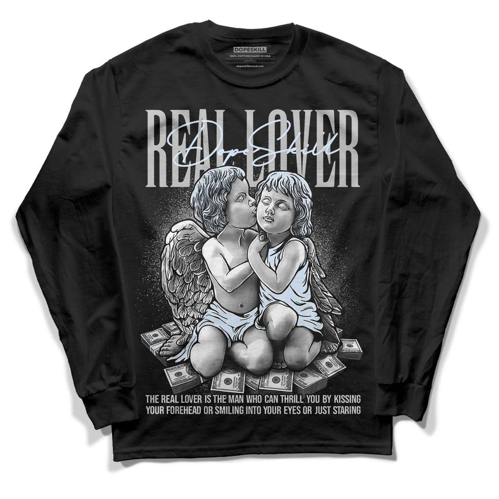 Black Metallic Chrome 6s DopeSkill Long Sleeve T-Shirt Real Lover Graphic - Black