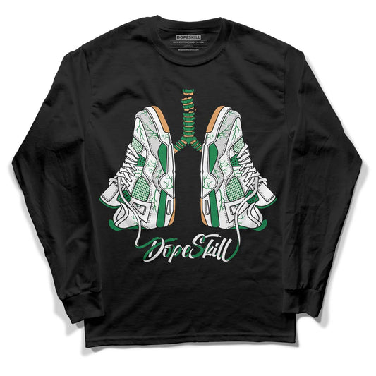 Nike SB x Jordan 4 “Pine Green” DopeSkill Long Sleeve T-Shirt Breathe Graphic Streetwear - Black