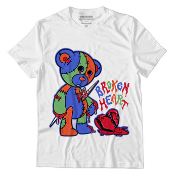 Jordan 5 Low “Doernbecher” DopeSkill T-Shirt Broken Heart Graphic - White 