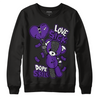 Jordan 3 Dark Iris DopeSkill Sweatshirt Love Sick Graphic - Black