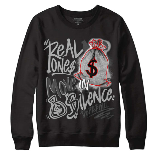 Jordan 5 Retro P51 Camo DopeSkill Sweatshirt Real Ones Move In Silence Graphic Streetwear - Black 