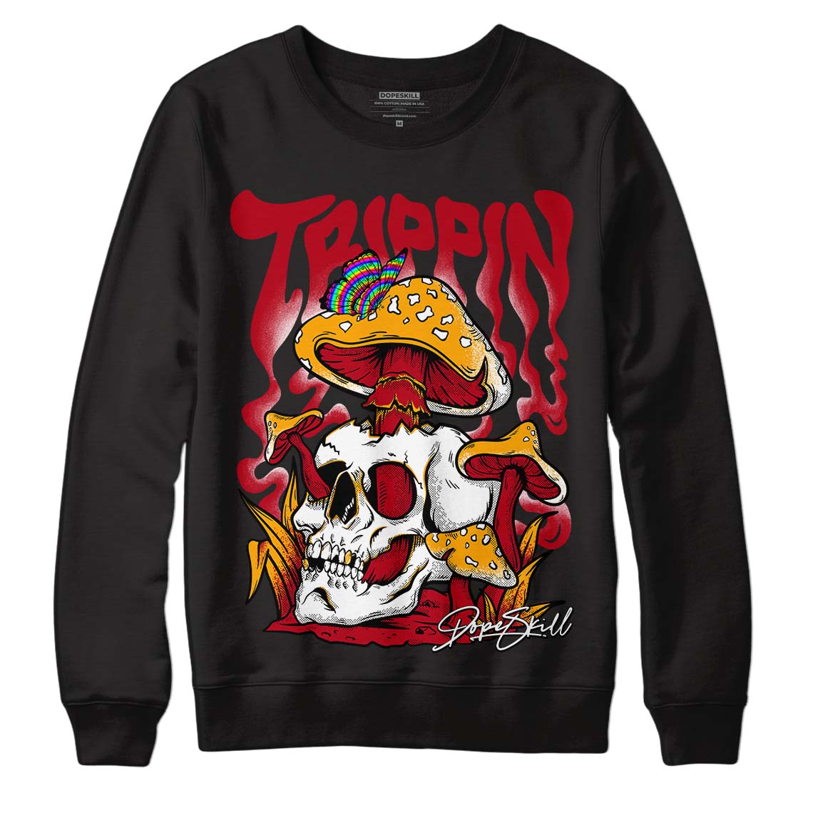 Cardinal 7s DopeSkill Sweatshirt Trippin Graphic - Black 