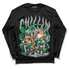 Nike SB x Jordan 4 “Pine Green” DopeSkill Long Sleeve T-Shirt Chillin Graphic Streetwear - Black