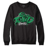 Jordan 1 Low Lucky Green DopeSkill Sweatshirt Rare Breed Type Graphic Streetwear - Black