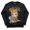 Wmns Dunk Low 'Magma Orange DopeSkill Long Sleeve T-Shirt Money Talks Graphic Streetwear - Black