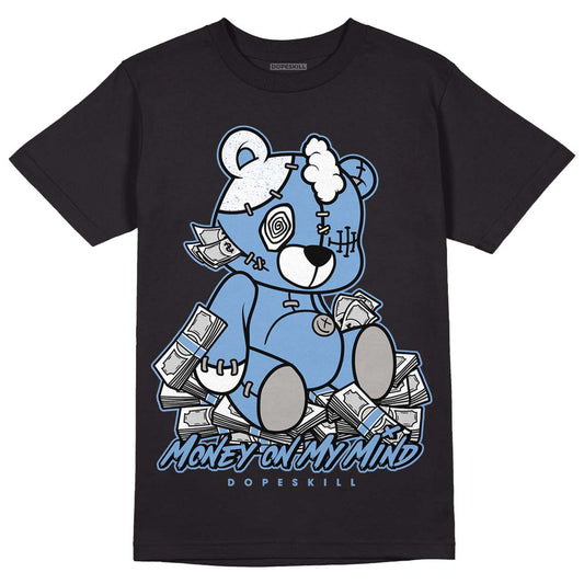 Jordan 5 Retro University Blue DopeSkill T-Shirt MOMM Bear Graphic Streetwear - Black