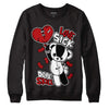 Jordan 13 Retro Playoffs DopeSkill Sweatshirt Love Sick Graphic Streetwear - Black