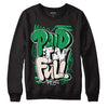 Jordan 2 Retro Lucky Green DopeSkill Sweatshirt New Paid In Full Graphic Streetwear - Black 