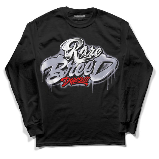 Jordan 13 Retro 'Black Flint' DopeSkill Long Sleeve T-Shirt Rare Breed Type Graphic Streetwear - Black