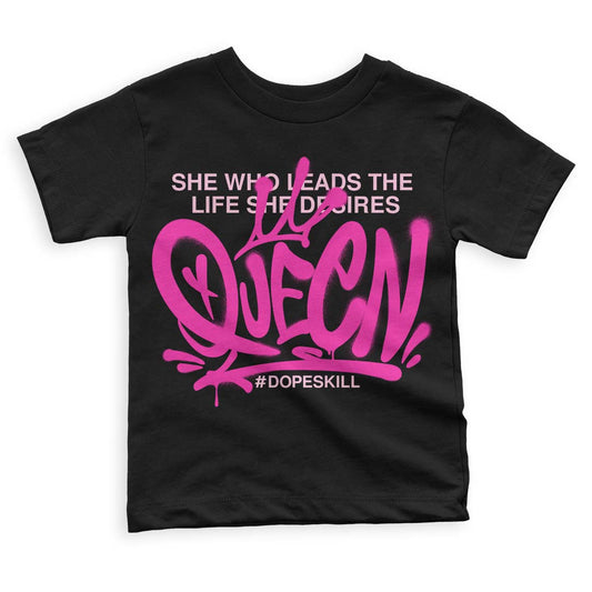 Triple Pink Dunk Low DopeSkill Toddler Kids T-shirt Queen Graphic - Black 