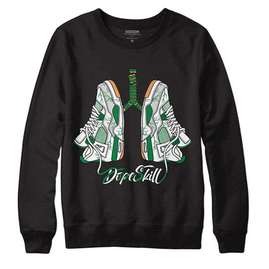 Nike SB x  Jordan 4 “Pine Green” DopeSkill Sweatshirt Breathe Graphic Streetwear - Black