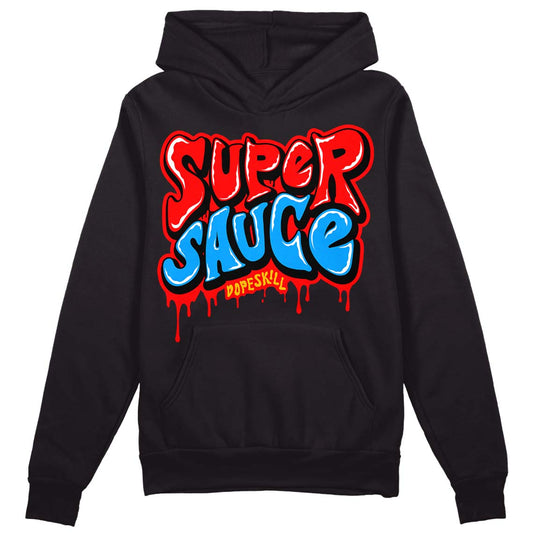 Fruity Pebbles Dunks DopeSkill Hoodie Sweatshirt Super Sauce Graphic - Black