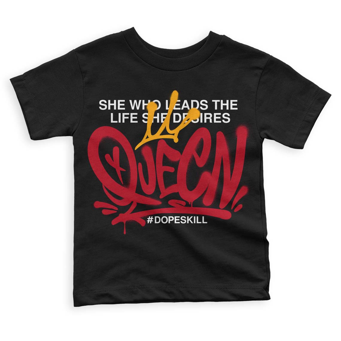 Cardinal 7s DopeSkill Toddler Kids T-shirt Queen Graphic - Black