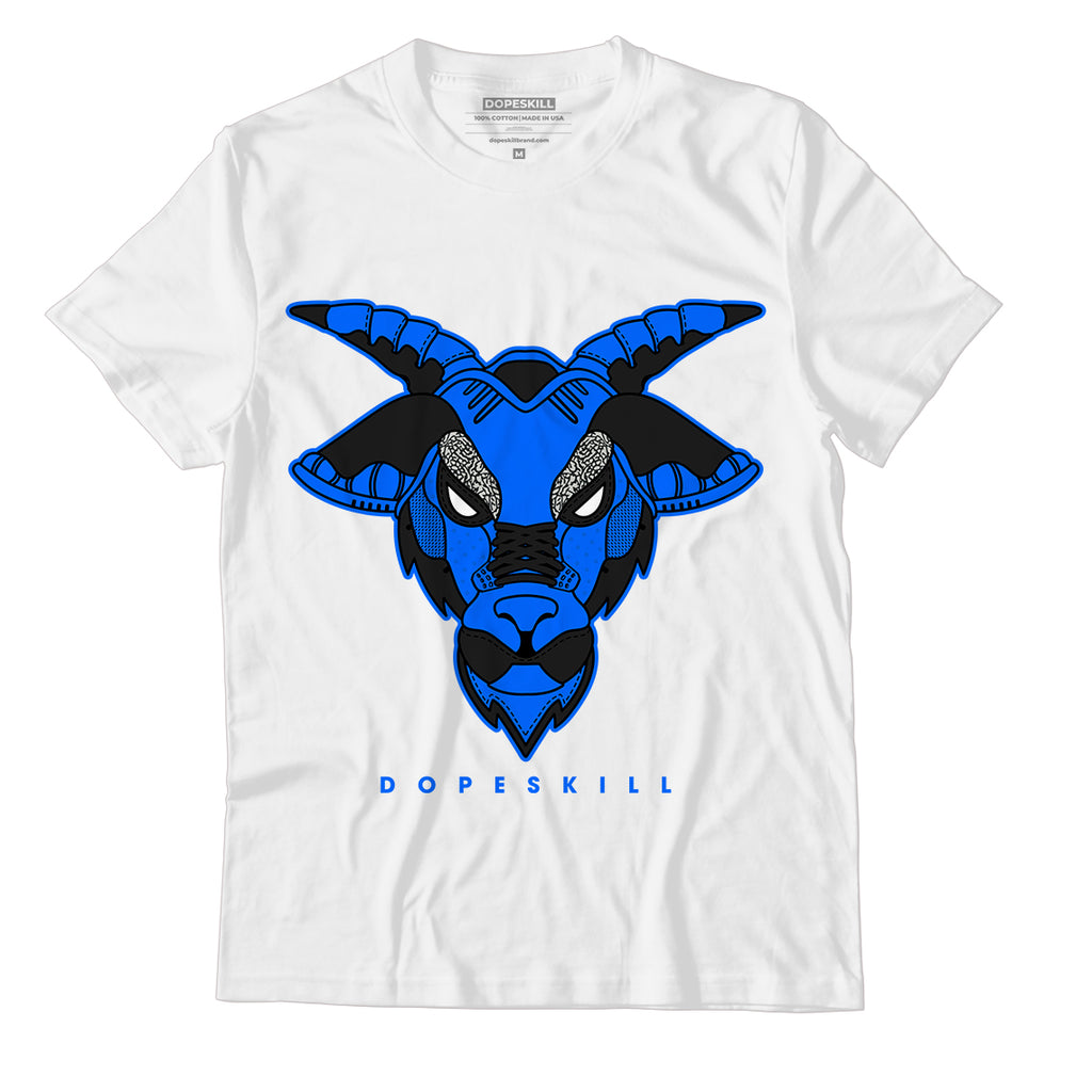 Yz 350 Boost V2 Dazzling Blue DopeSkill T-Shirt Sneaker Goat Graphic - White 