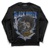 True Blue 1s DopeSkill Long Sleeve T-Shirt New Black Queen Graphic - Black 