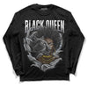 Cool Grey 11s DopeSkill Long Sleeve T-Shirt New Black Queen Graphic - Black 