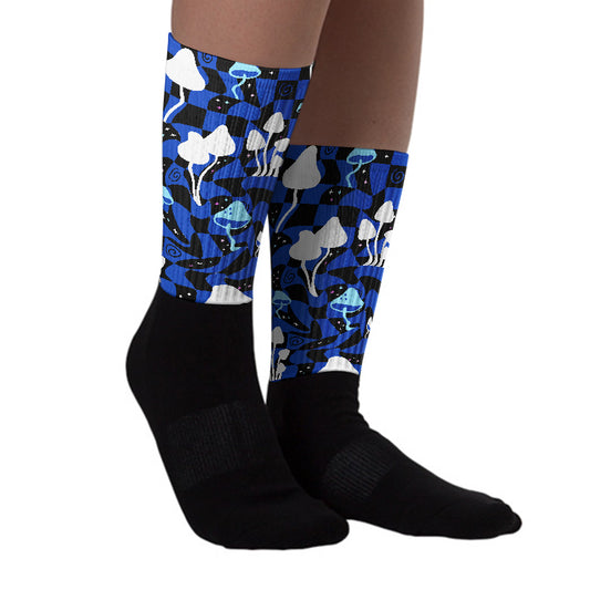 Mushroom Sublimated Socks Match Hyper Royal 12s