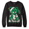 Jordan 2 Retro Lucky Green DopeSkill Sweatshirt Hurt Bear Graphic Streetwear - Black