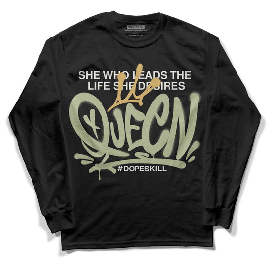 Jade Horizon 5s DopeSkill Long Sleeve T-Shirt Queen Graphic - Black