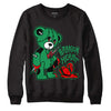 Jordan 1 Low Lucky Green DopeSkill Sweatshirt Broken Heart Graphic Streetwear - Black