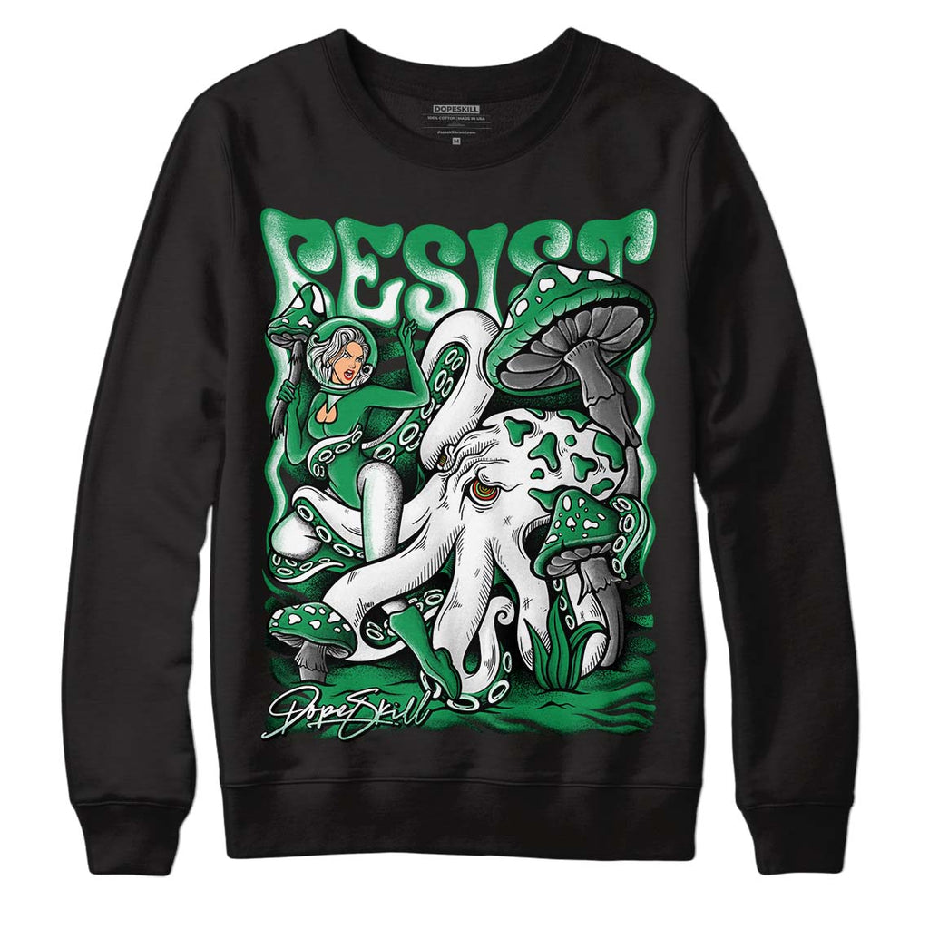 Jordan 6 Rings "Lucky Green" DopeSkill Sweatshirt Resist Graphic Streetwear - Black