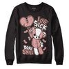 Rose Whisper Dunk Low DopeSkill Sweatshirt Love Sick Graphic - Black